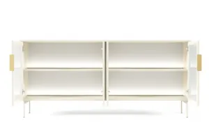 ArtLas Komoda NAIRE 4D s LED osvetlením | cashmere