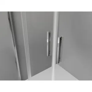 MEXEN/S - Exo dvojité posuvné sprchové dvere 180, transparent, chróm 8152-180-000-01-00