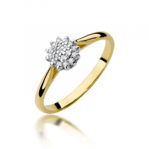 Blink-Blink Zásnubný diamantový prsteň v bielom zlate 0.10 ct1707BDB