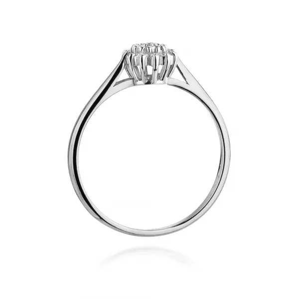 Blink-Blink Zásnubný diamantový prsteň v bielom zlate 0.10 ct1707BDB