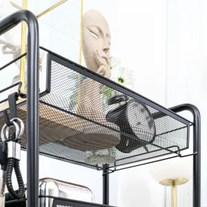 HOMCOM Kuchyňský vozík s 5 vyjímatelnými košíky