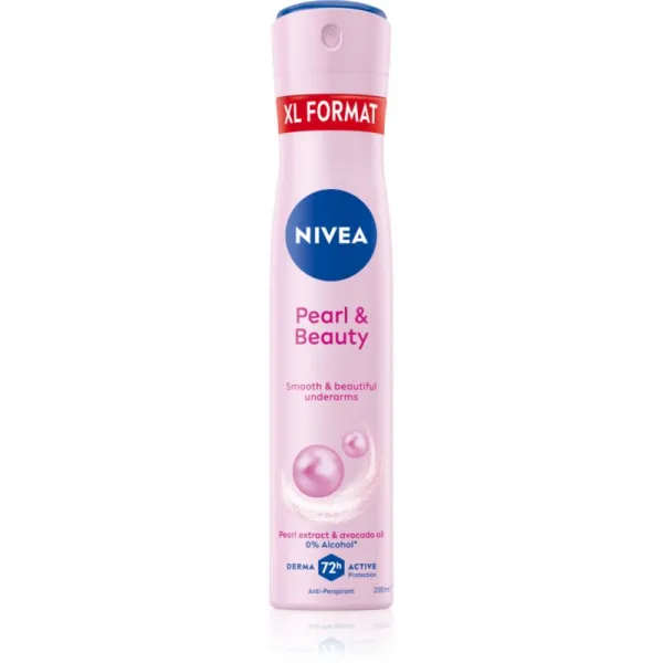 NIVEA Pearl & Beauty antiperspirant v spreji 72h 200 ml
