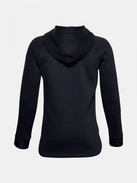 Čierna chlapčenská mikina Under Armour PJT ROCK CC FLEECE HOODIE