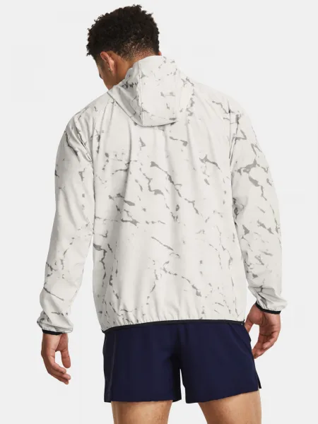 Biela pánska vzorovaná športová bunda Under Armour Rock