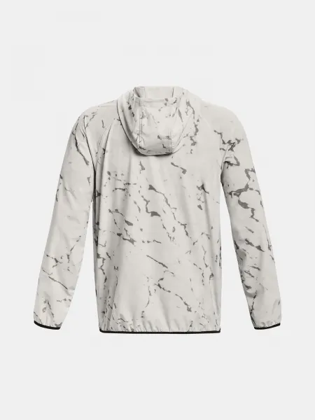 Biela pánska vzorovaná športová bunda Under Armour Rock