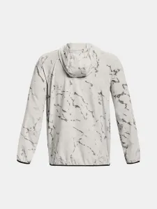 Biela pánska vzorovaná športová bunda Under Armour Rock