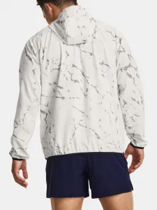 Biela pánska vzorovaná športová bunda Under Armour Rock