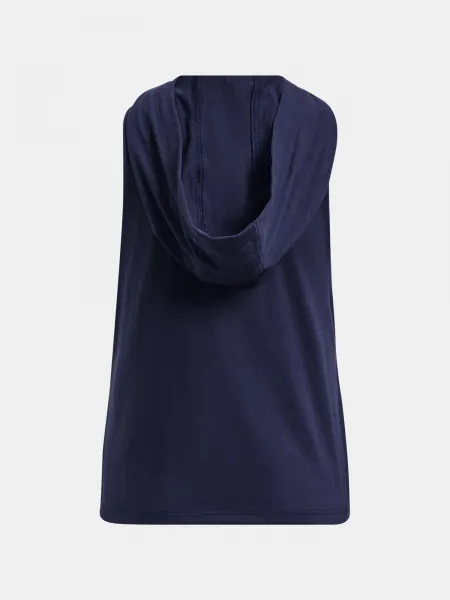 Tmavomodrá dievčenská mikina s kapucňou Under Armour Rock