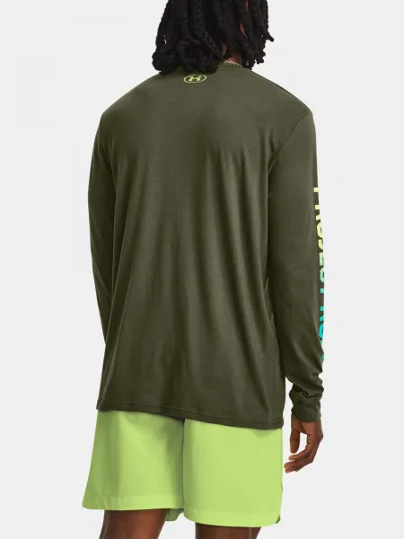 Kaki tričko Under Armour UA PJT ROCK BRAHMA LS