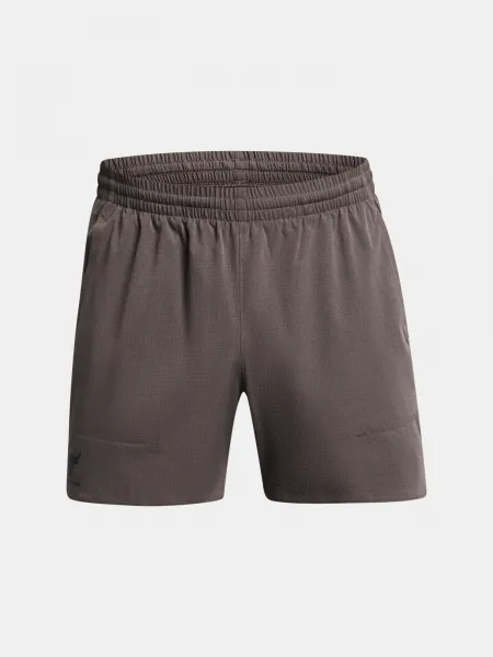 Tmavo hnedé športové kraťasy Under Armour Pjt Rck Camp Short