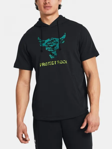 Čierna športová mikina Under Armour Pjt Rck Payoff SS Terry Hdy