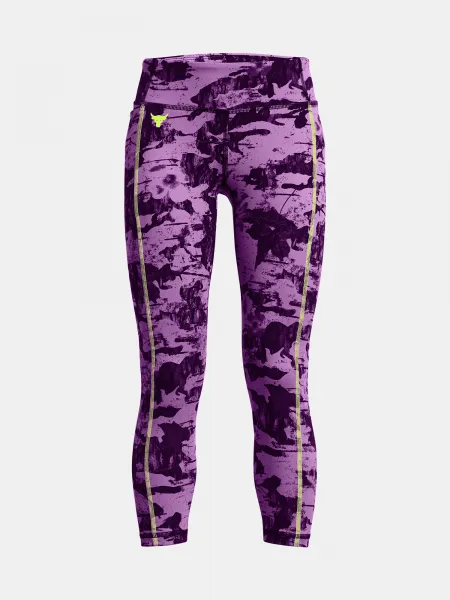 Fialové dievčenské športové legíny Under Armour Pjt Rck Girls LetsGo Lg Pt