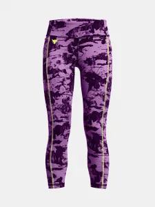 Fialové dievčenské športové legíny Under Armour Pjt Rck Girls LetsGo Lg Pt