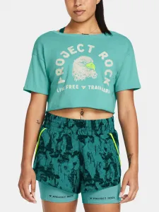 Tyrkysové dámske športové tričko Under Armour Pjt Rck Balance Graphic T