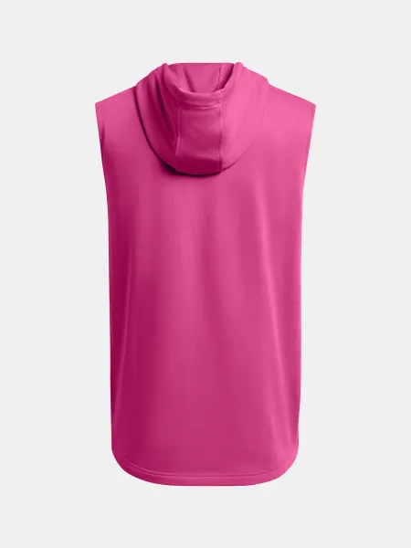 Ružová pánska mikina bez rukávov Under Armour Project Rock Fleece Payoff Sleeveless