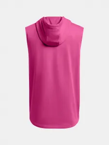 Ružová pánska mikina bez rukávov Under Armour Project Rock Fleece Payoff Sleeveless