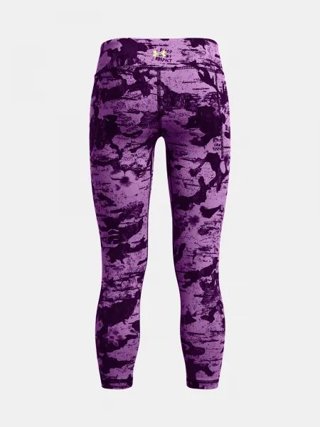 Fialové dievčenské športové legíny Under Armour Pjt Rck Girls LetsGo Lg Pt