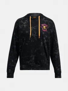 Čierna dámska vzorovaná mikina Under Armour Project Rock Terry Underground Hoodie
