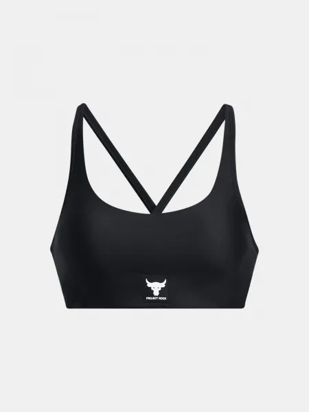 Čierna dámska športová podprsenka Under Armour Project Rock All Train Crsbck