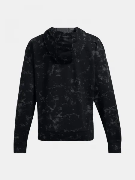 Čierna dámska vzorovaná mikina Under Armour Project Rock Terry Underground Hoodie