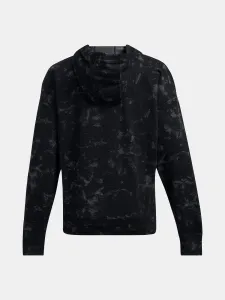 Čierna dámska vzorovaná mikina Under Armour Project Rock Terry Underground Hoodie