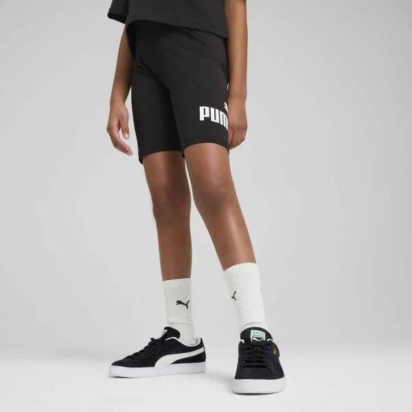 Puma ESSENTIALS NO. 1 LOGO SHORT LEGGINS G Dievčenské krátke legíny, čierna, veľkosť