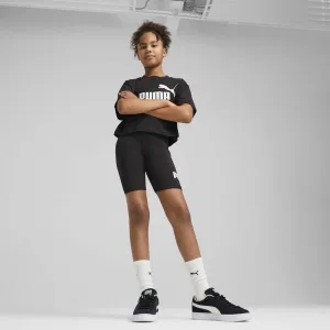 Puma ESSENTIALS NO. 1 LOGO SHORT LEGGINS G Dievčenské krátke legíny, čierna, veľkosť