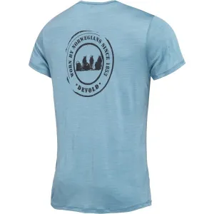 Devold ACTIVE WORN BY TEE Pánske tričko, svetlomodrá, veľkosť