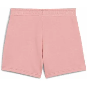 Puma ESSENTIALS SMALL NO. 1 LOGO SHORTS TR G Dievčenské kraťasy, ružová, veľkosť