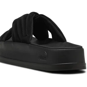 Puma LEADCAT PLATFORM Dámske šľapky, čierna, veľkosť 39