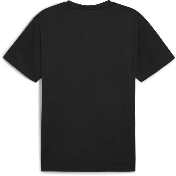 Puma M TAD ESSENTIALS HEATHER CAT TEE Pánske tričko, čierna, veľkosť