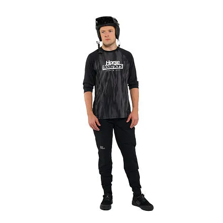 HORSEFEATHERS Bike dres Spike 3/4 - halftone/black BLACK velikost M