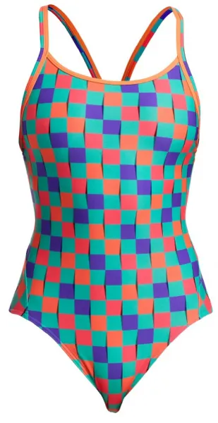 Funkita flip flop diamond back one piece xl - uk38