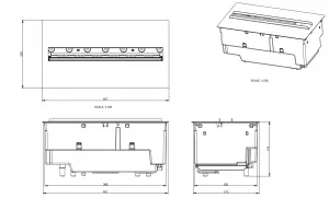 Dimplex Cassette 400/600 elektrický krb vstavaný s 3D efektom