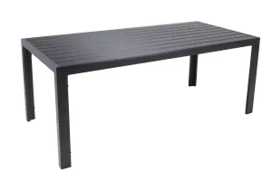 Elvisia Záhradný hliníkový stôl ELARA | antracit 90 x 205 cm