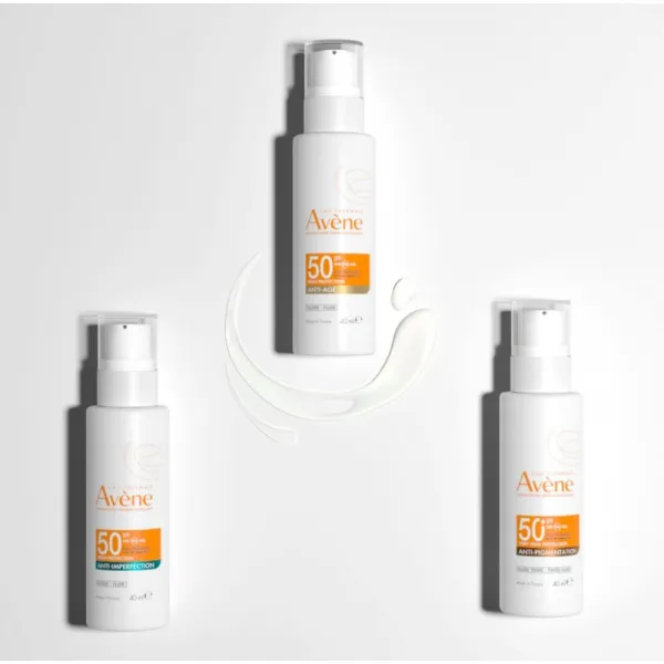 Avène Sun Anti-Imperfection Fluid ochranný fluid pre mastnú a zmiešanú pleť SPF 50 40 ml