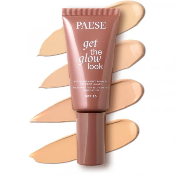 Paese Get The Glow Look Illuminating Foundation ľahký make-up s rozjasňujúcim účinkom SPF 20 odtieň 3N Warm Beige 30 ml