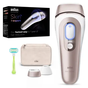 Braun Smart Skin Expert IPL7147 inteligentné IPL zariadenie na odstránenie chĺpkov na telo, tvár, oblasť bikín a podpazušia 1 ks