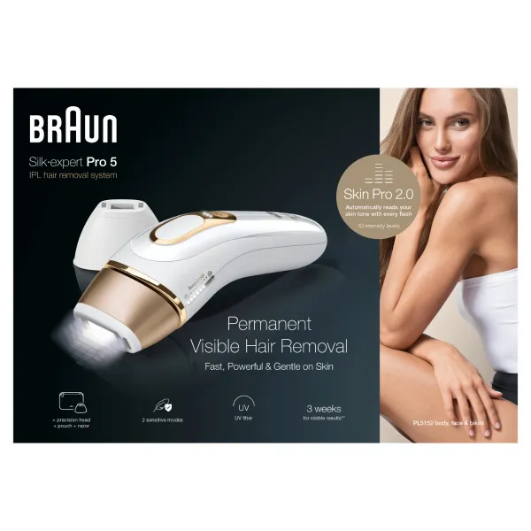 Braun Silk-expert PRO 5 IPL5152 IPL epilátor na telo, tvár, oblasť bikín a podpazušia 1 ks