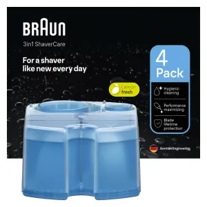Braun 3 v 1 ShaverCare SmartCare Center Náhradná Náplň, Hygienické Čistenie, 4 ks