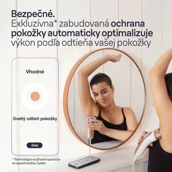 Braun Smart Skin Expert IPL7147 inteligentné IPL zariadenie na odstránenie chĺpkov na telo, tvár, oblasť bikín a podpazušia 1 ks