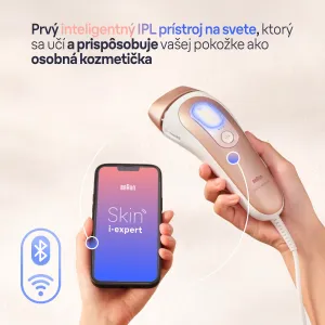 Braun Smart Skin Expert IPL7147 inteligentné IPL zariadenie na odstránenie chĺpkov na telo, tvár, oblasť bikín a podpazušia 1 ks
