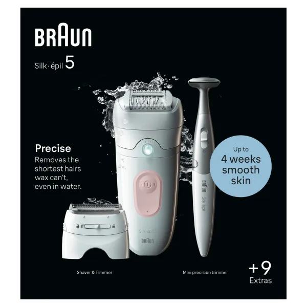Braun Silk-épil 5 5230 epilátor na nohy, telo a podpazušie 1 ks