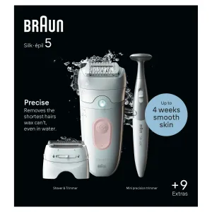 Braun Silk-épil 5 5230 epilátor na nohy, telo a podpazušie 1 ks