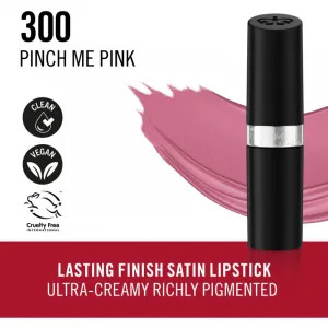 Rimmel Lasting Finish dlhotrvajúci rúž odtieň 300 Pinch Me Pink 4 g