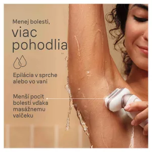 Braun Silk-épil 9 9360 Flex epilátor s plne flexibilnou hlavou na nohy, telo a podpazušie 1 ks
