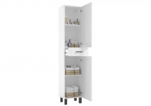 ArtDef Vysoká skrinka do kúpeľne NOVELTY White C35