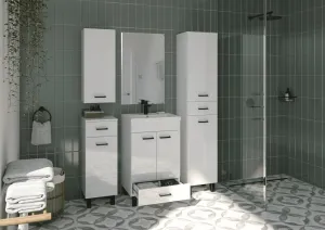 ArtDef Skrinka do kúpeľne NOVELTY White B30