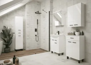 ArtDef Skrinka do kúpeľne NOVELTY White B30