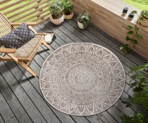 Obojstranný koberec Nora Lilja linen kruh